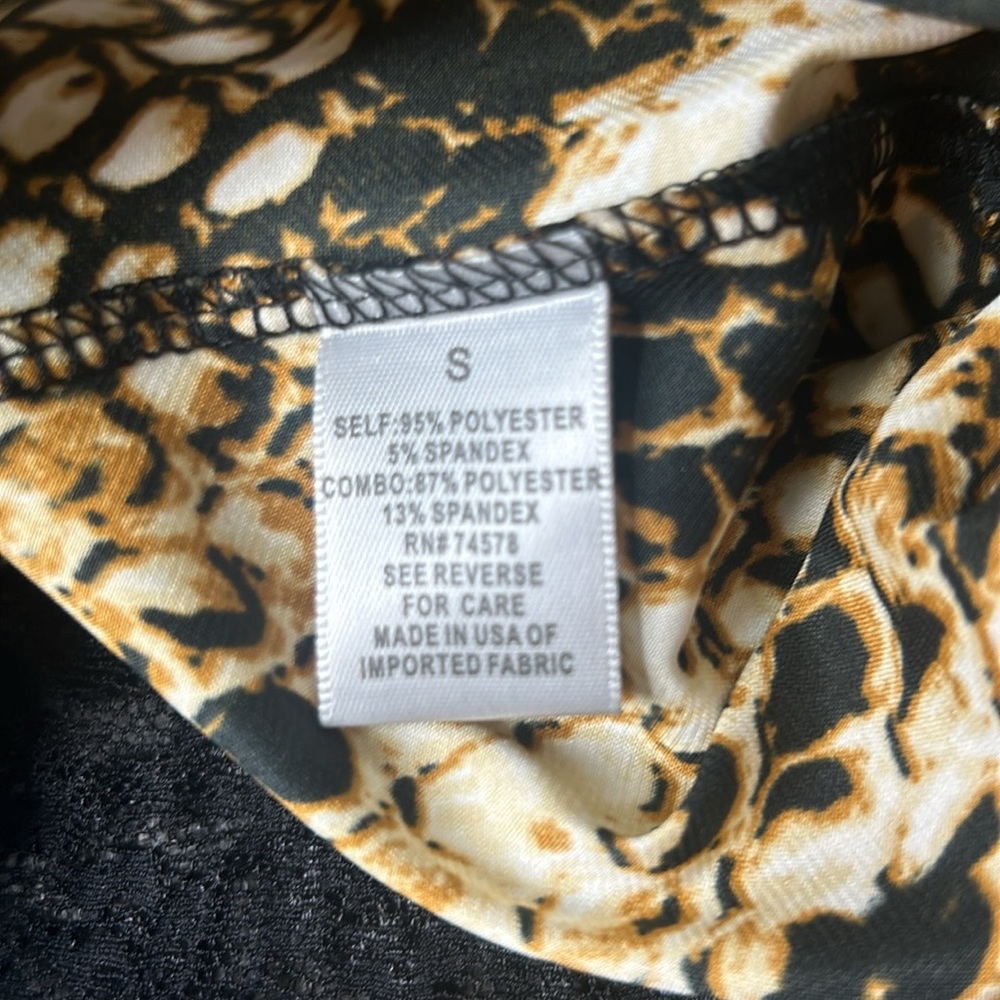 Cache Women's Snake Print Cami Top Adjustable Strap Lace Detail Size Small - Picture 7 of 7